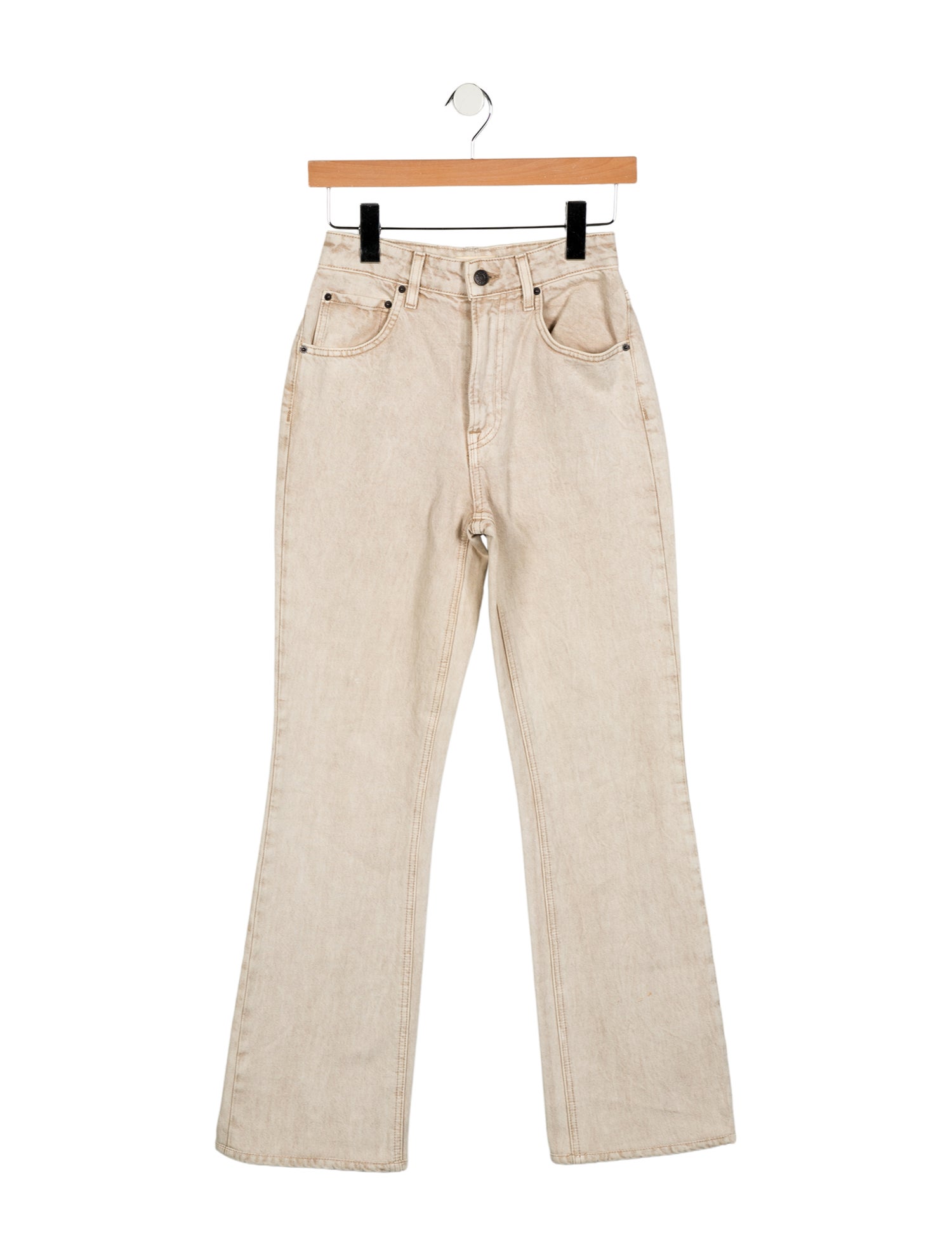 GRLFRND Mid-Rise Straight Leg Jeans