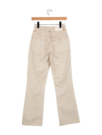 GRLFRND Mid-Rise Straight Leg Jeans