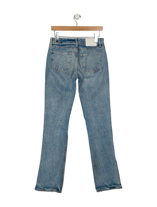 GRLFRND Mid-Rise Straight Leg Jeans