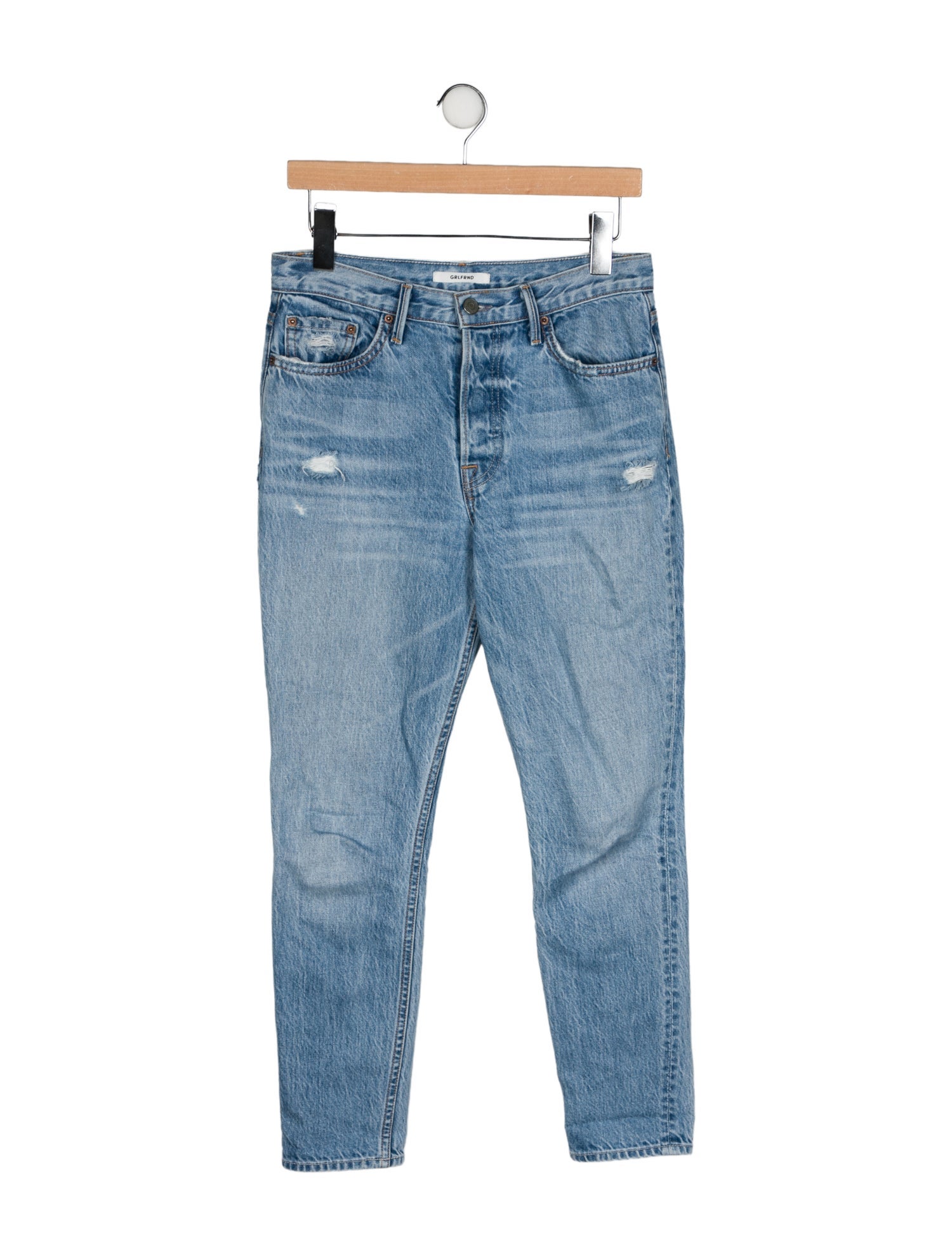 GRLFRND Mid-Rise Skinny Leg Jeans