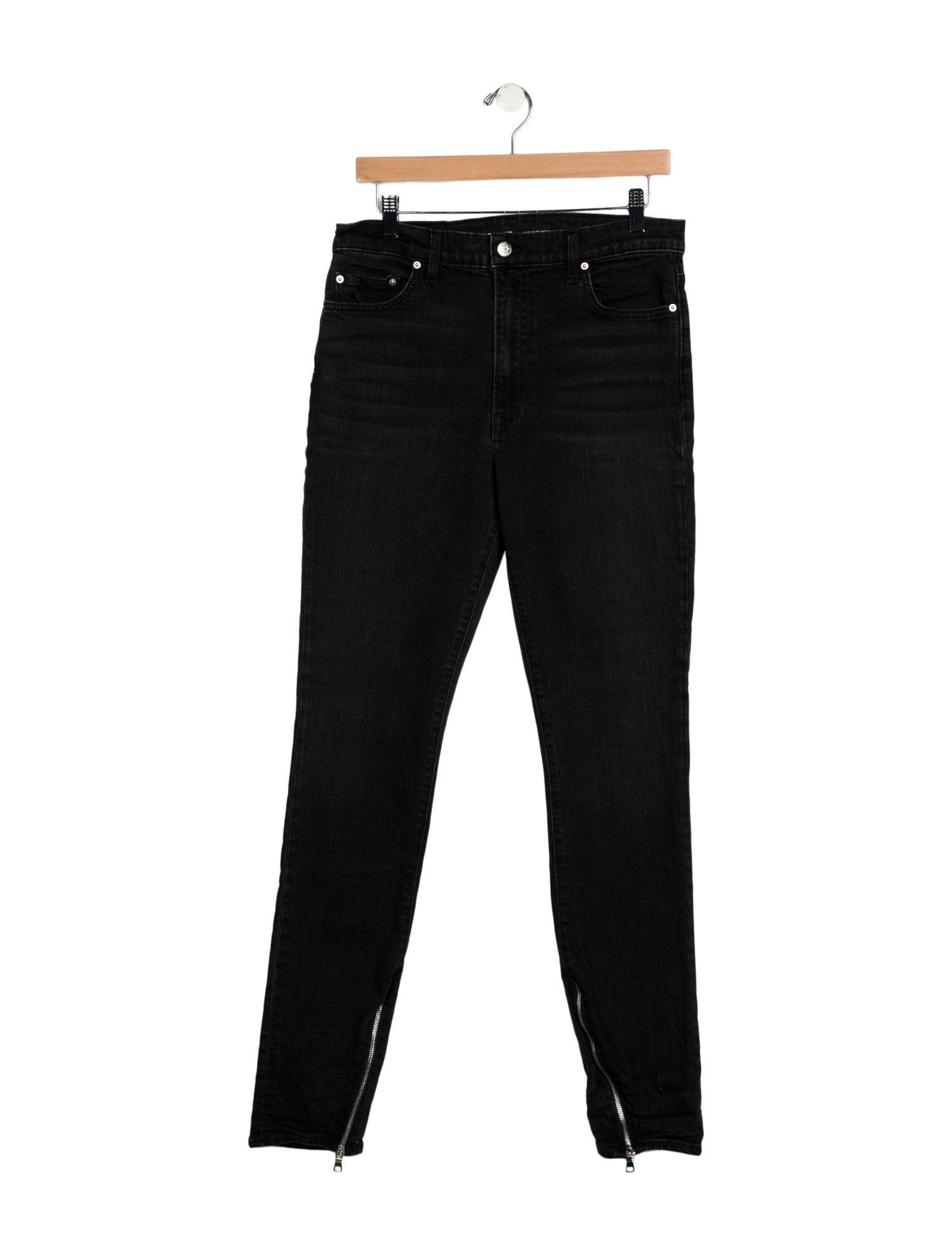 GRLFRND High-Rise Straight Leg Jeans