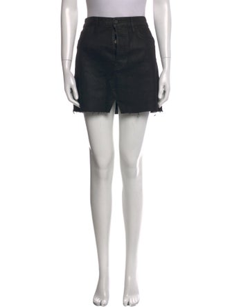 GRLFRND Distressed Accents Mini Skirt