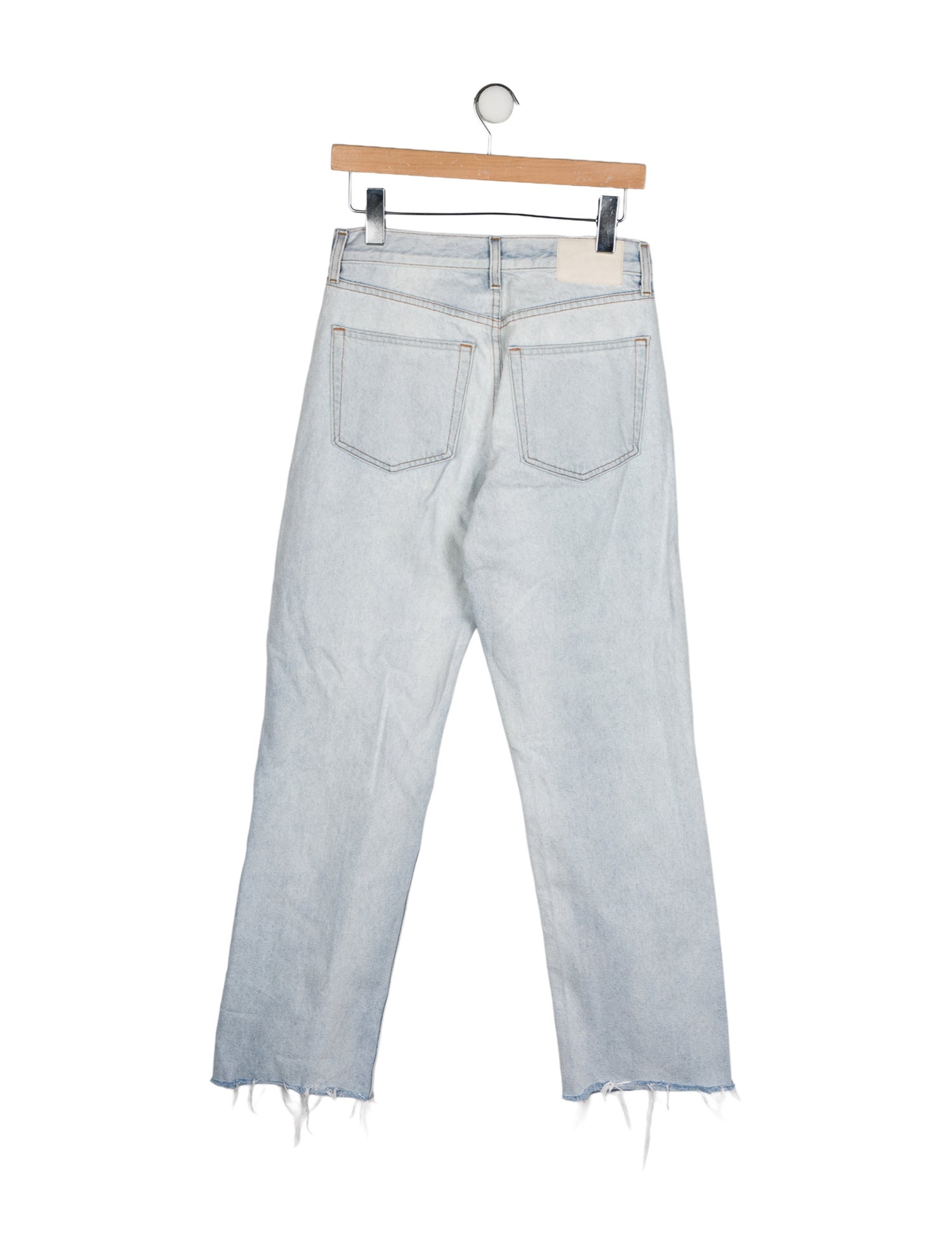 GRLFRND Mid-Rise Straight Leg Jeans