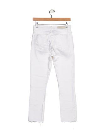 GRLFRND Mid-Rise Straight Leg Jeans