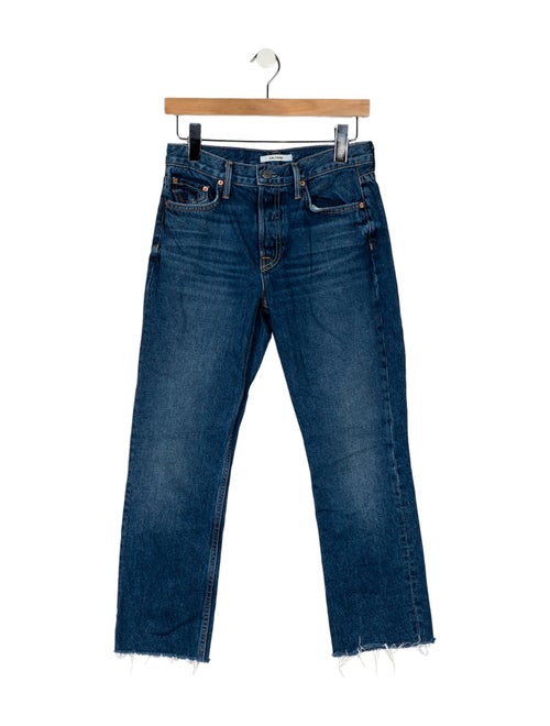 GRLFRND Mid-Rise Straight Leg Jeans