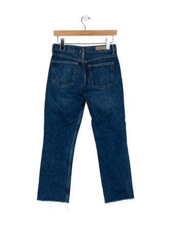 GRLFRND Mid-Rise Straight Leg Jeans