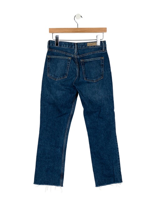 GRLFRND Mid-Rise Straight Leg Jeans