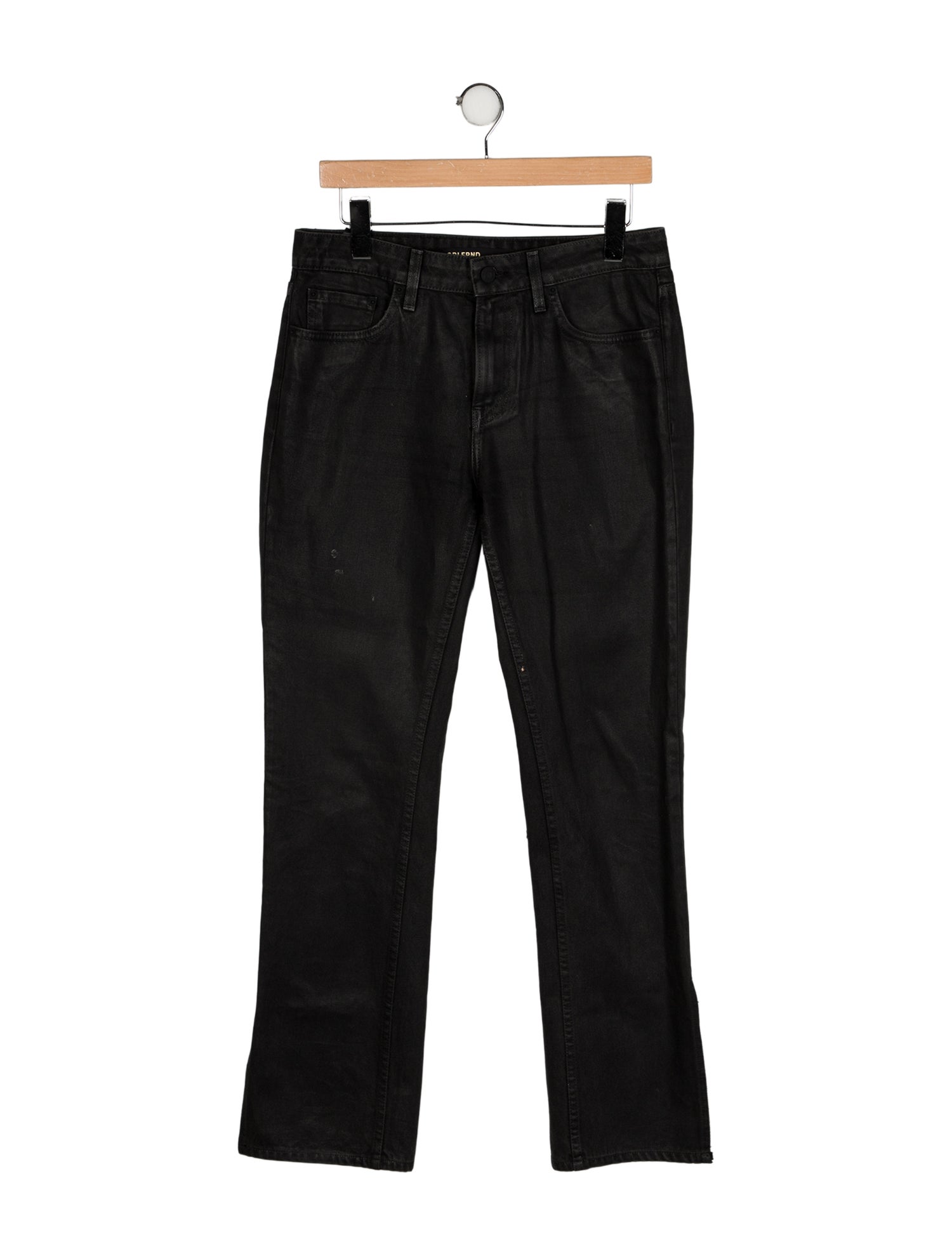 GRLFRND Mid-Rise Straight Leg Jeans