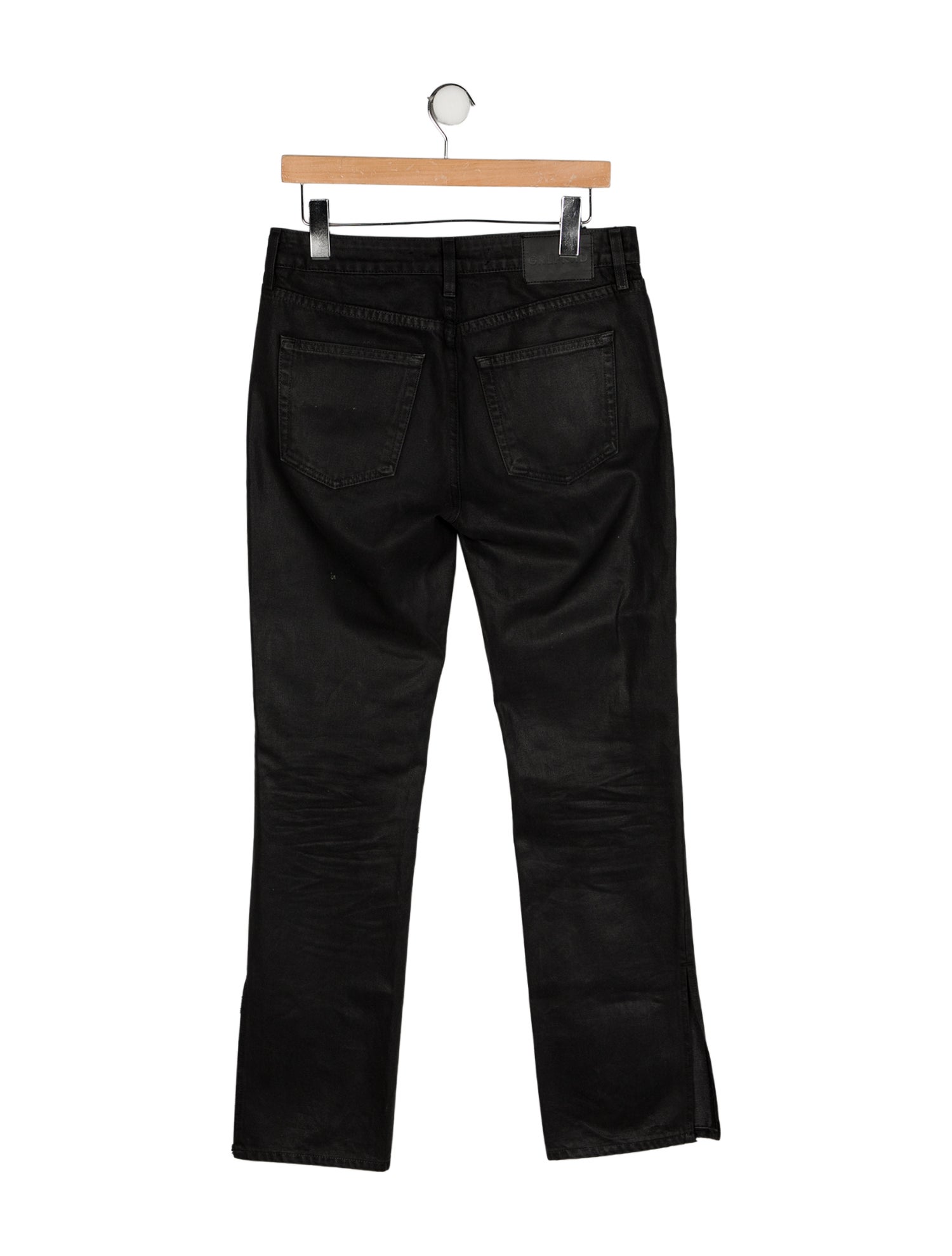 GRLFRND Mid-Rise Straight Leg Jeans