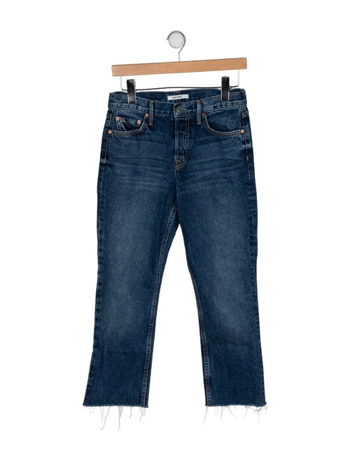 GRLFRND Mid-Rise Straight Leg Jeans