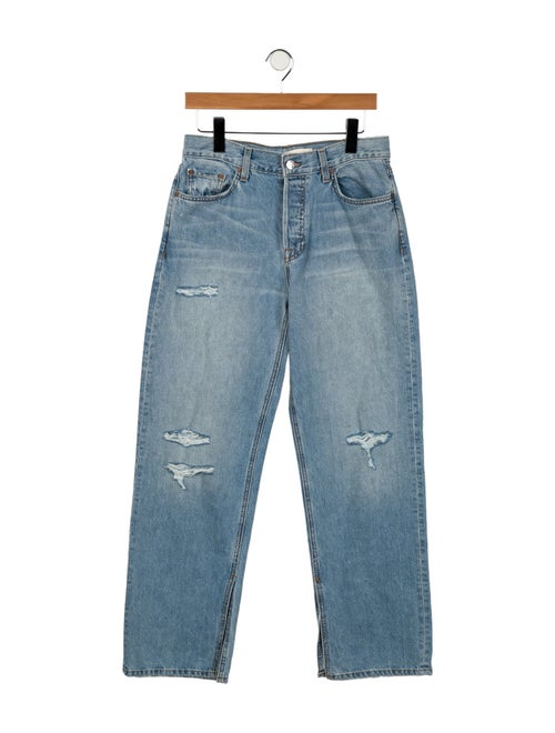 GRLFRND Mid-Rise Wide Leg Jeans