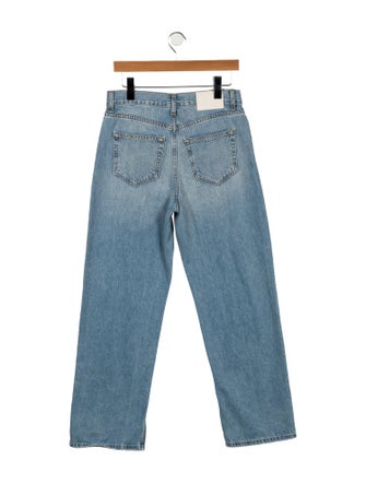 GRLFRND Mid-Rise Wide Leg Jeans