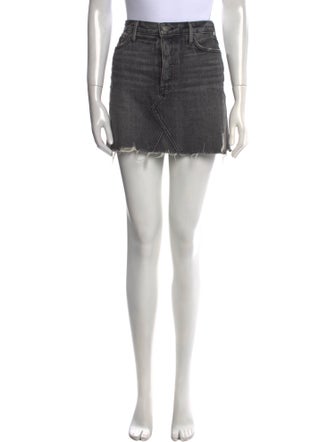 GRLFRND Distressed Accents Mini Skirt