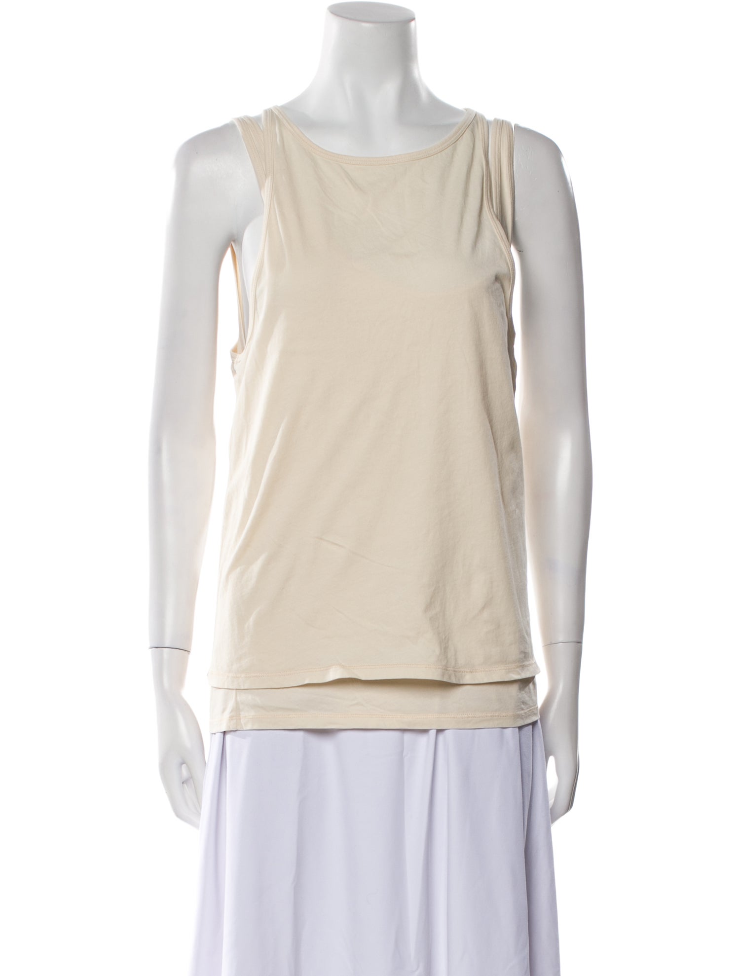 GRLFRND Bateau Neckline Sleeveless Top