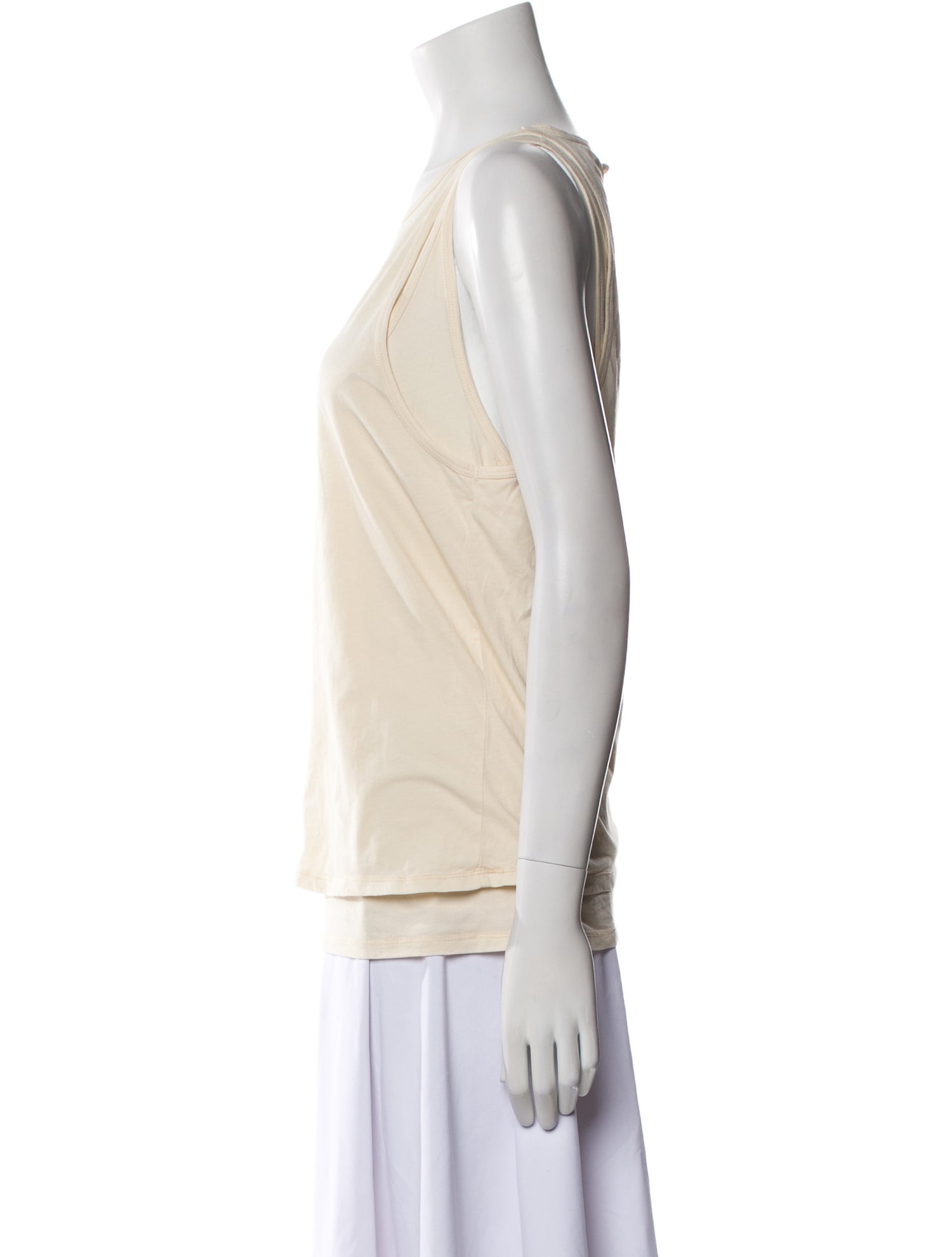 GRLFRND Bateau Neckline Sleeveless Top