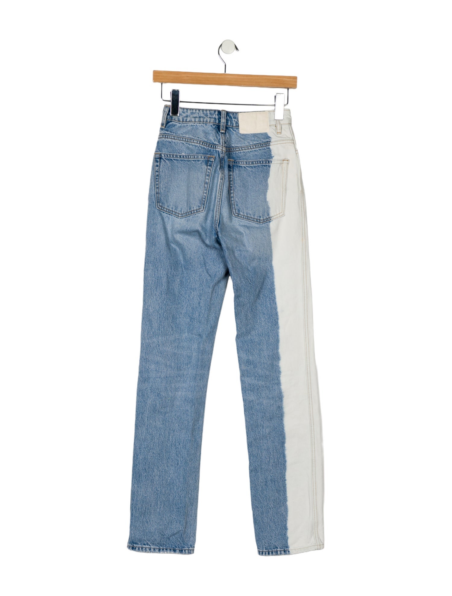 GRLFRND High-Rise Straight Leg Jeans