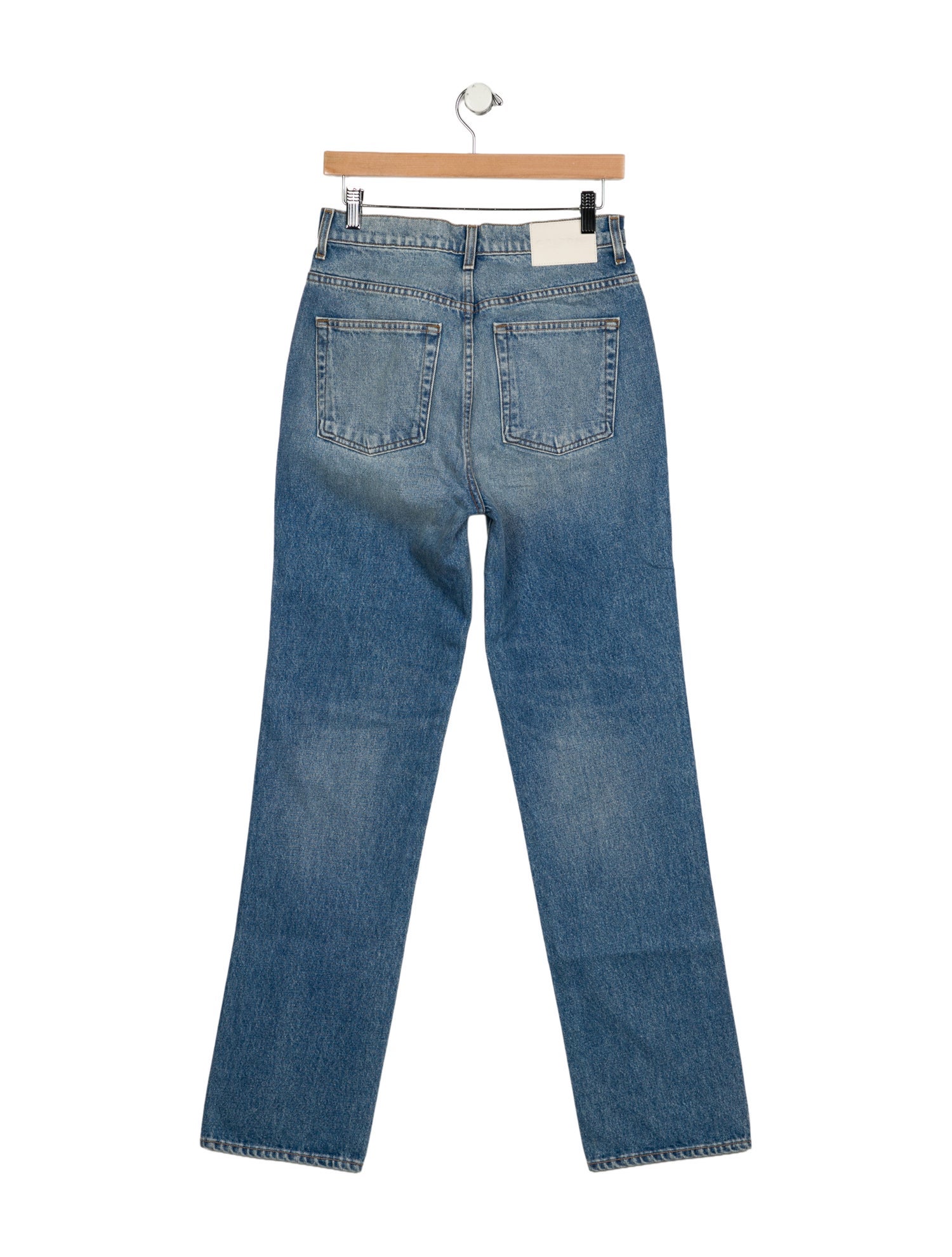 GRLFRND High-Rise Straight Leg Jeans