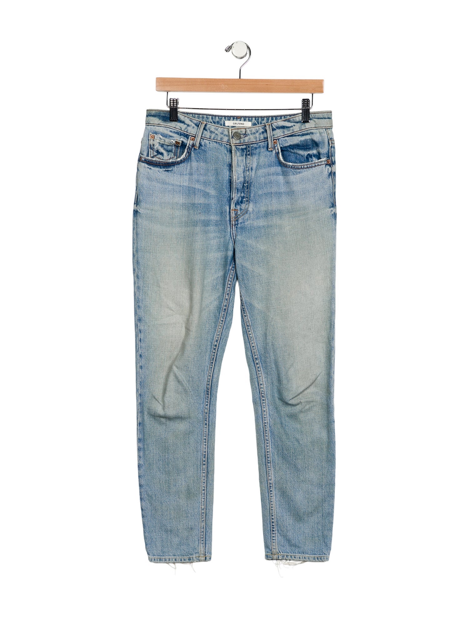 GRLFRND Mid-Rise Skinny Leg Jeans