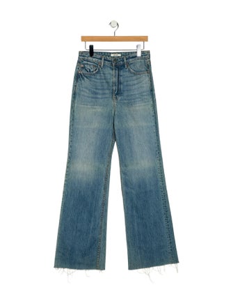 GRLFRND High-Rise Wide Leg Jeans