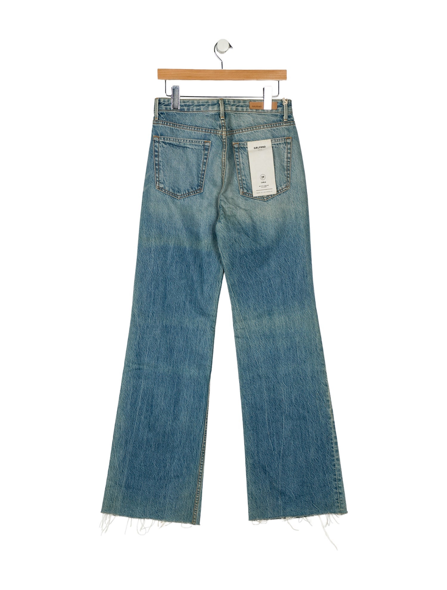 GRLFRND High-Rise Wide Leg Jeans