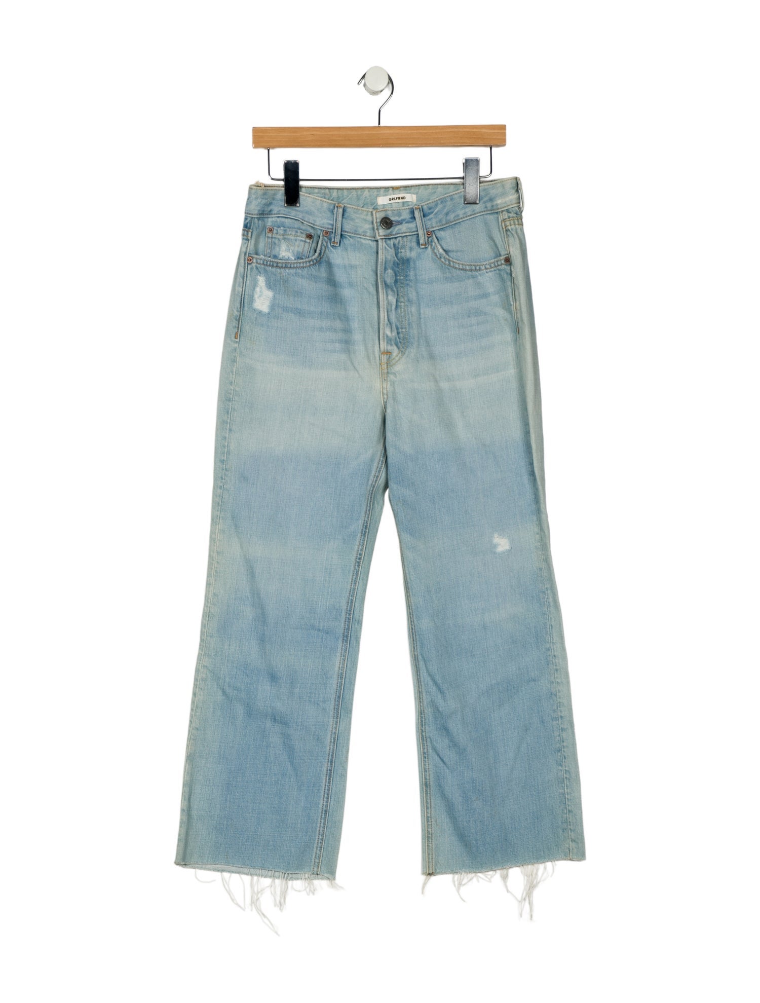 GRLFRND High-Rise Straight Leg Jeans