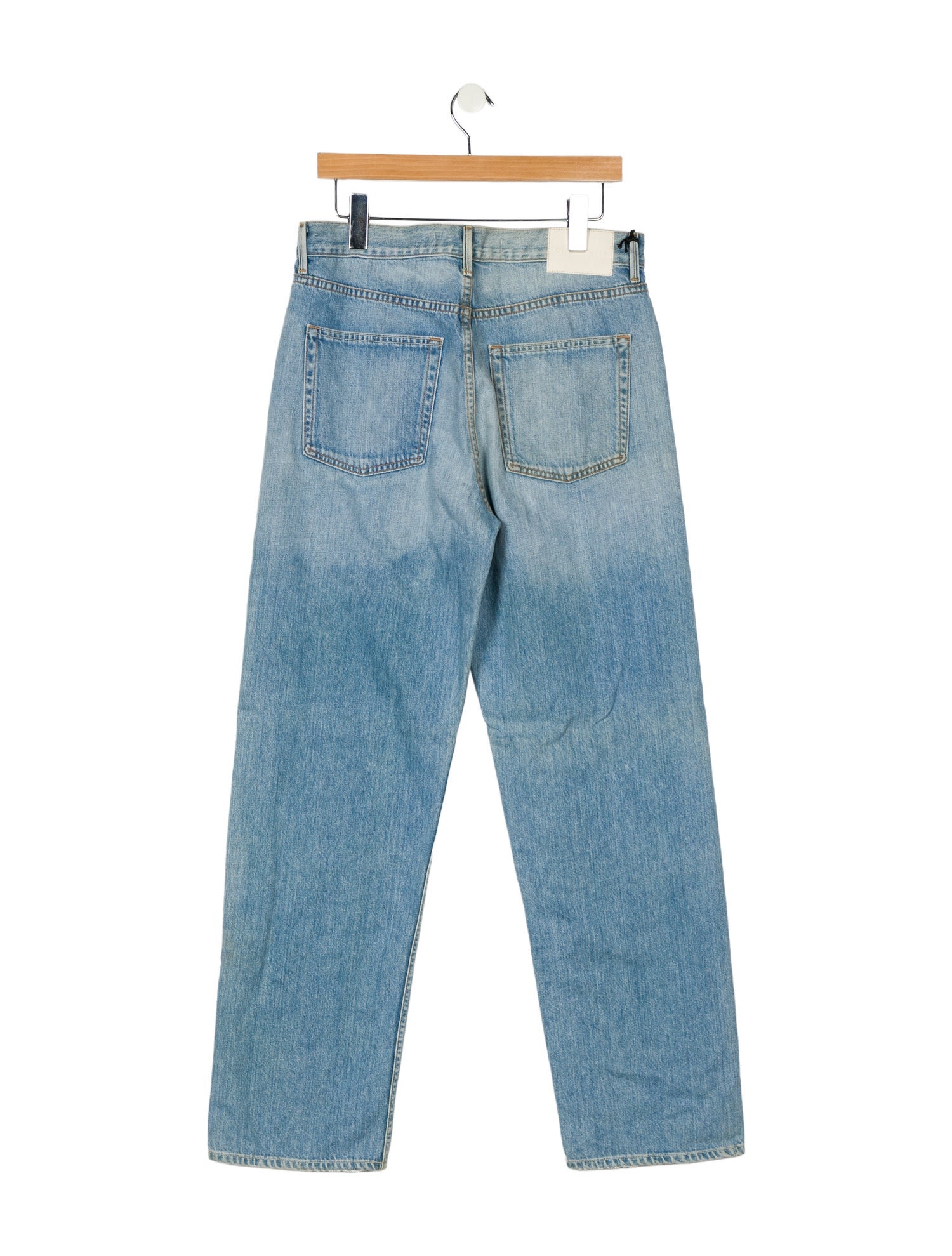 GRLFRND Mid-Rise Straight Leg Jeans