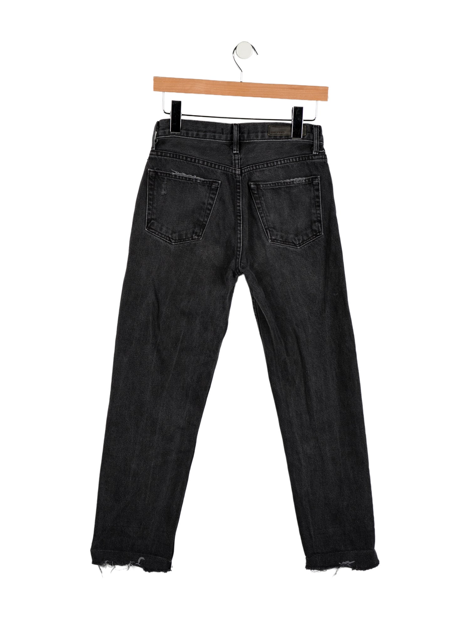 GRLFRND Mid-Rise Straight Leg Jeans
