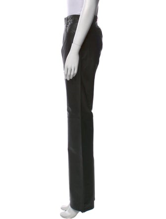 GRLFRND Leather Wide Leg Pants