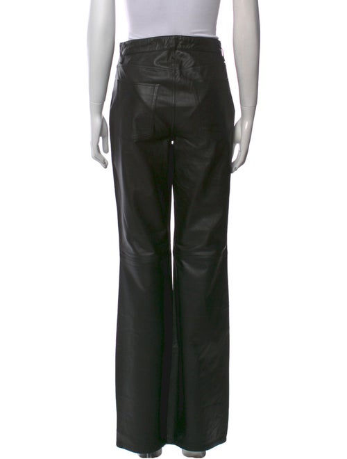 GRLFRND Leather Wide Leg Pants