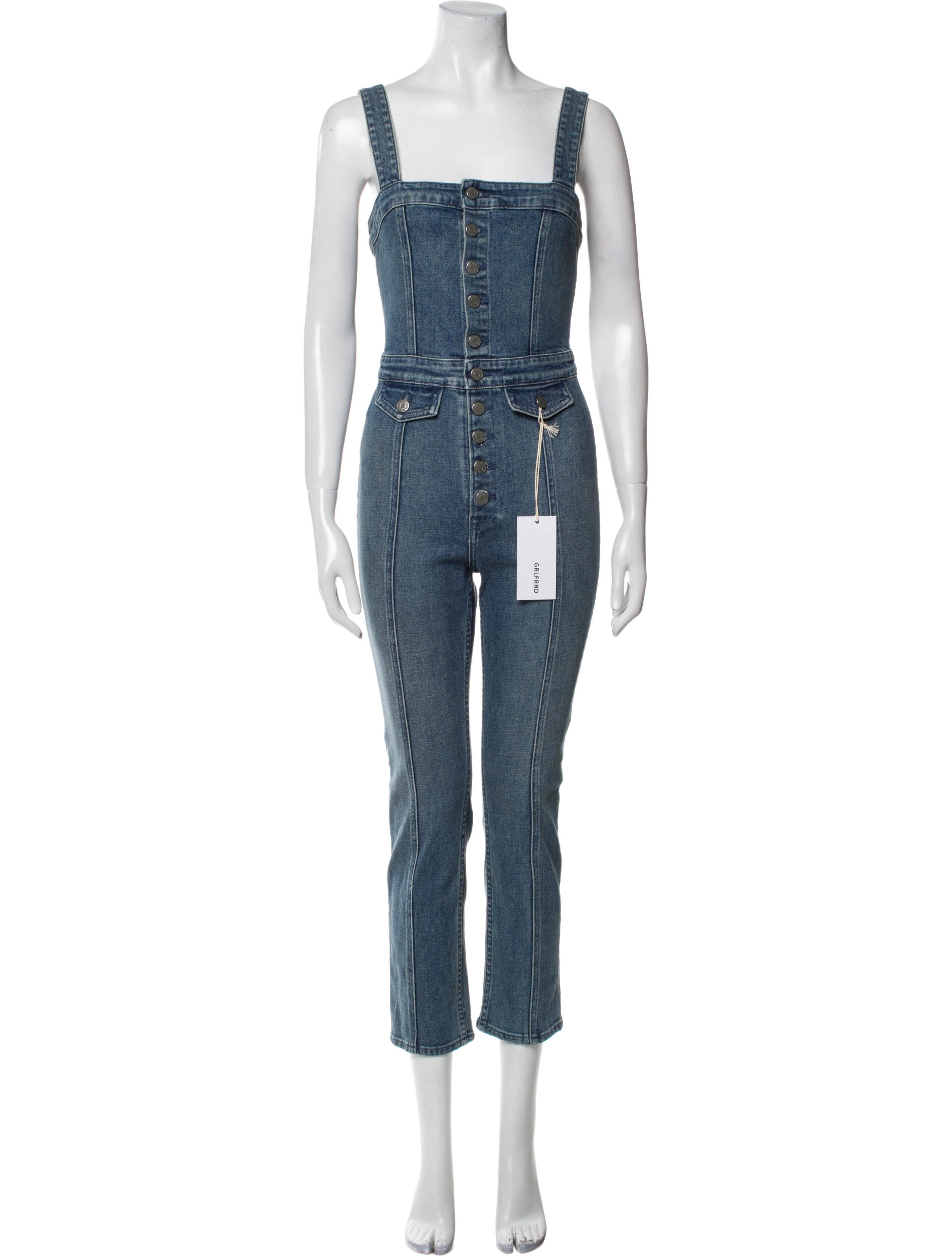 GRLFRND Square Neckline Jumpsuit w/ Tags