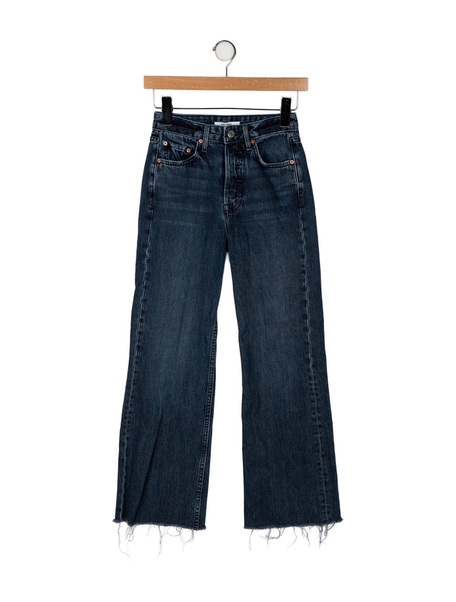 GRLFRND Mid-Rise Wide Leg Jeans
