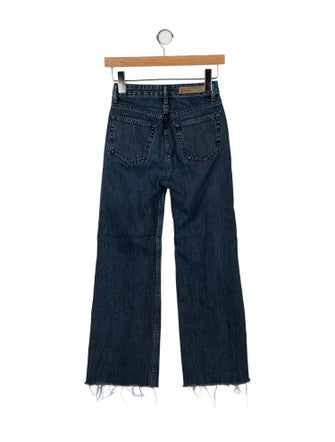 GRLFRND Mid-Rise Wide Leg Jeans