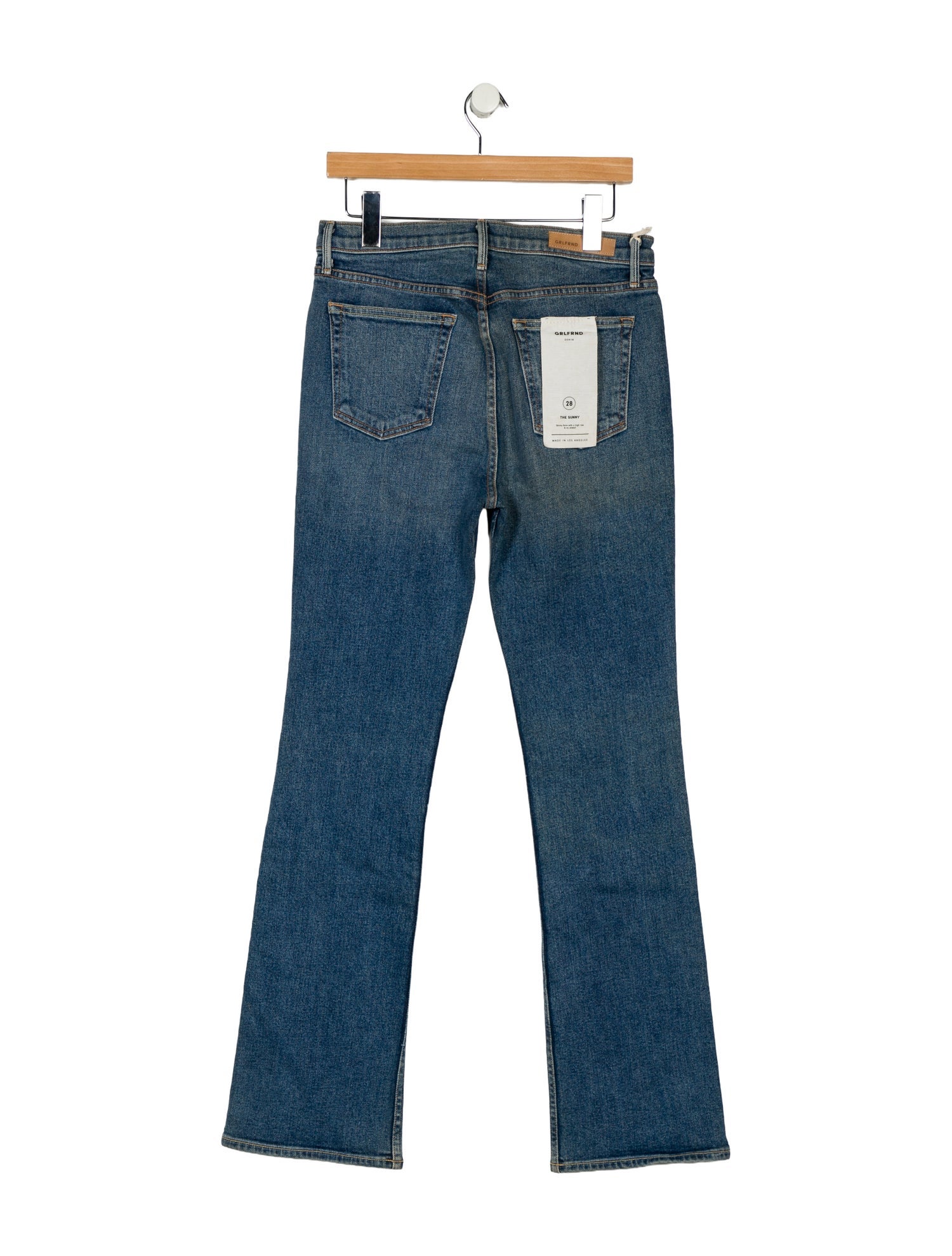GRLFRND High-Rise Wide Leg Jeans