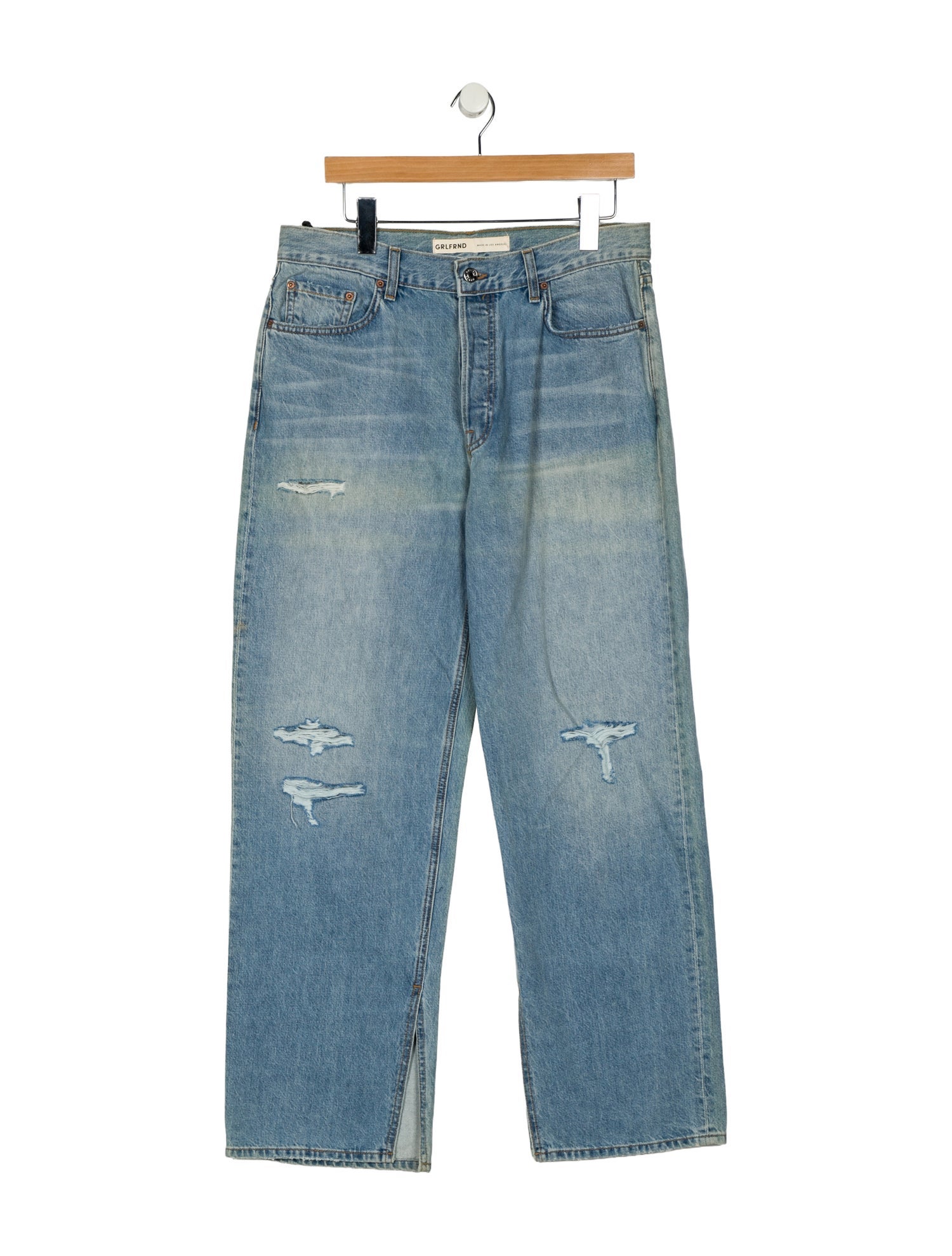 GRLFRND High-Rise Wide Leg Jeans
