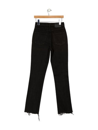 GRLFRND High-Rise Straight Leg Jeans