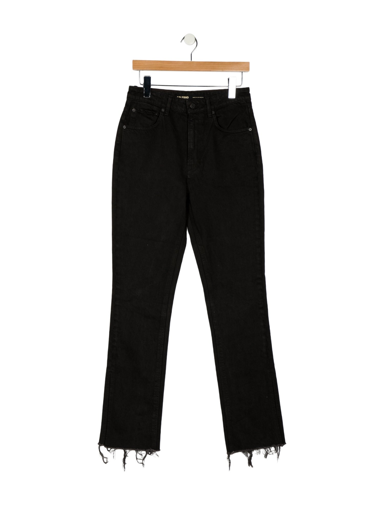 GRLFRND High-Rise Straight Leg Jeans