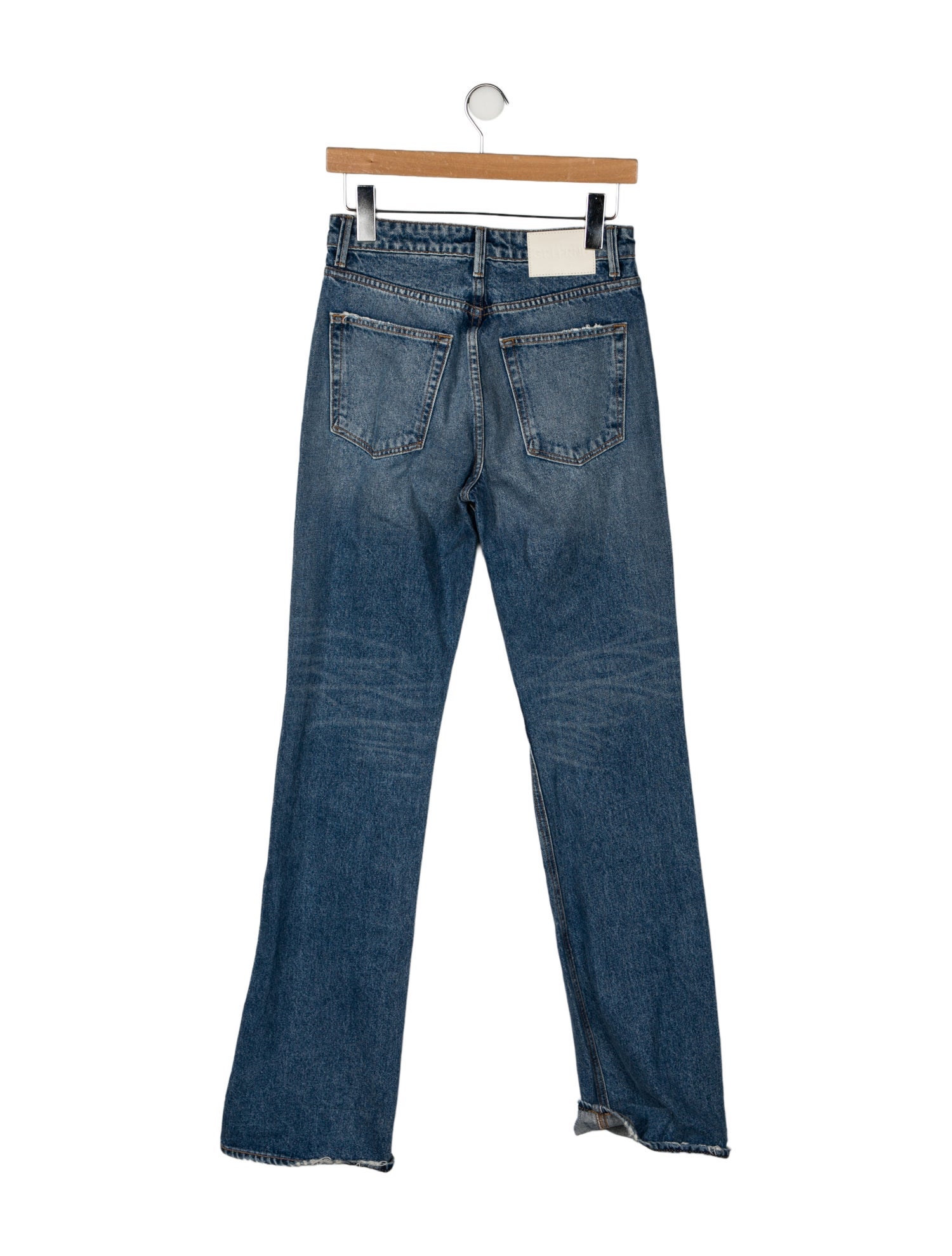 GRLFRND High-Rise Straight Leg Jeans