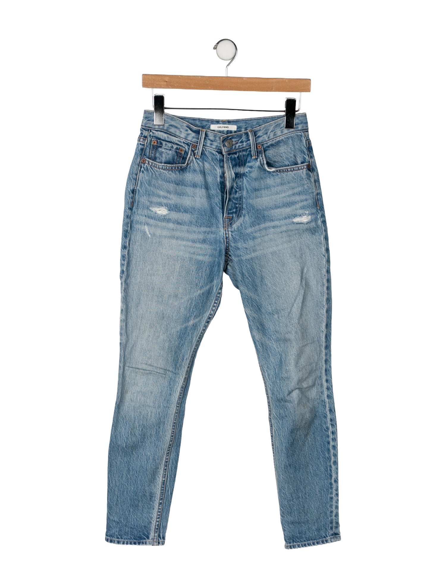 GRLFRND Mid-Rise Skinny Leg Jeans