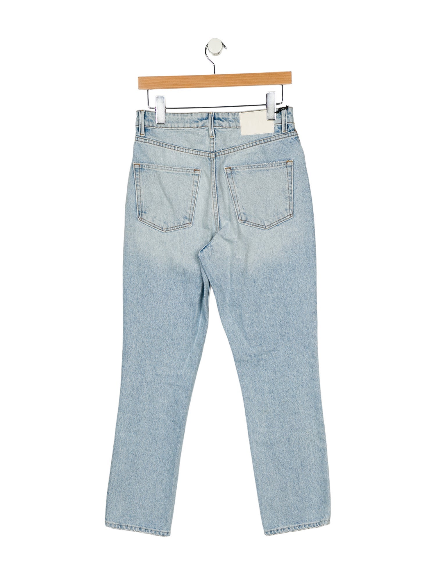 GRLFRND High-Rise Straight Leg Jeans