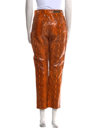 GRLFRND Leather Straight Leg Pants