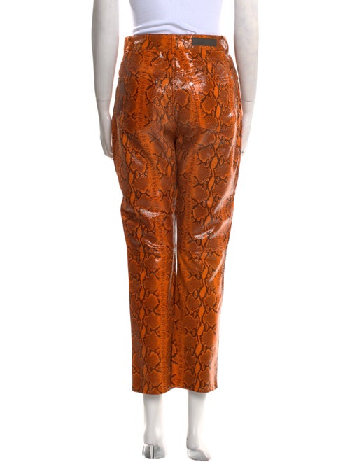 GRLFRND Leather Straight Leg Pants