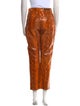 GRLFRND Leather Straight Leg Pants