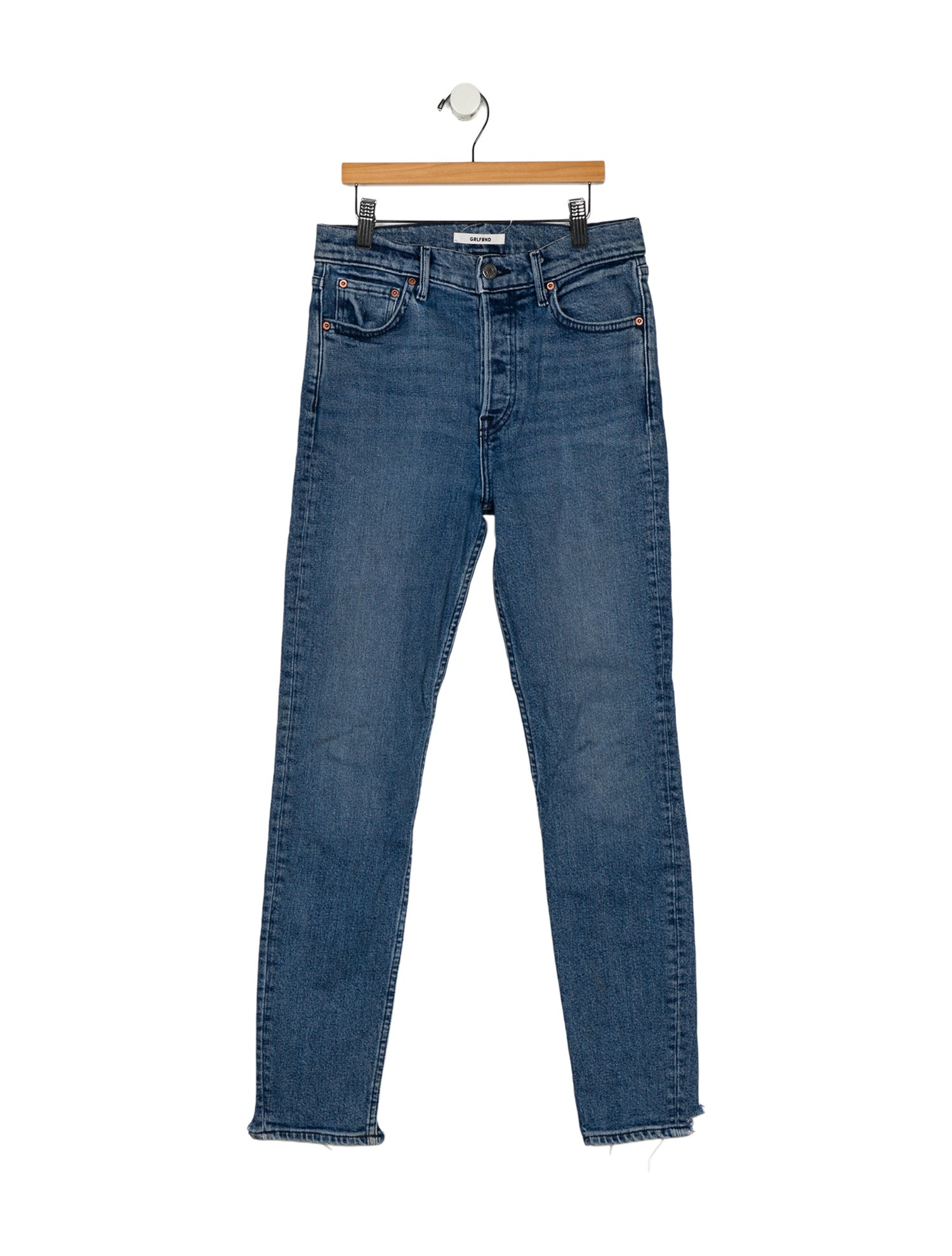 GRLFRND Mid-Rise Skinny Leg Jeans
