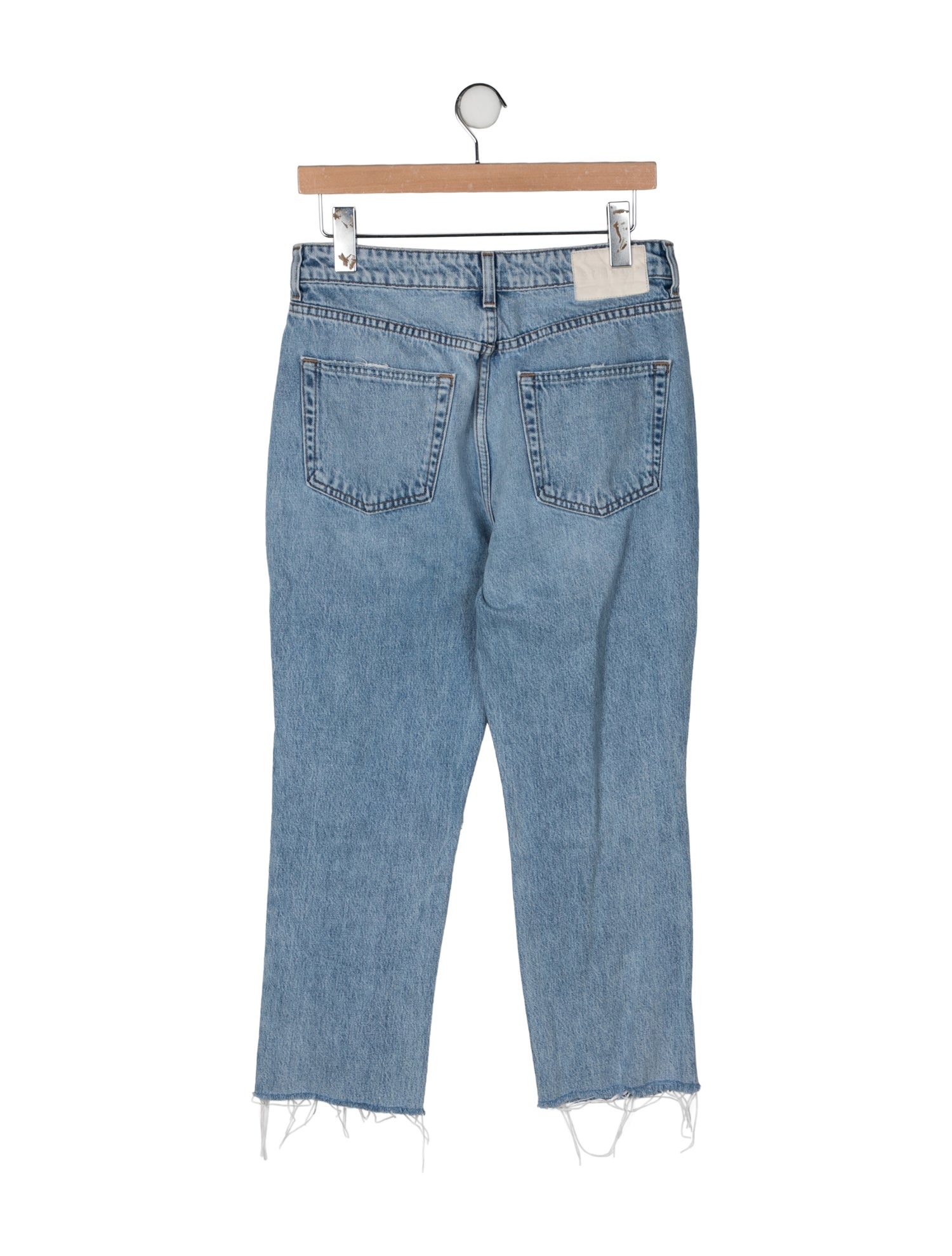 GRLFRND High-Rise Straight Leg Jeans