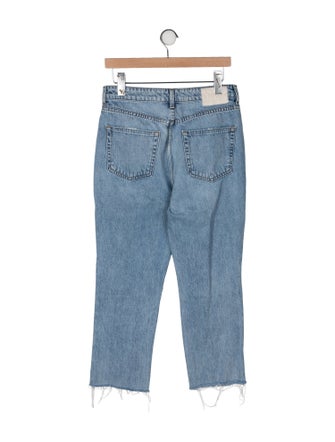 GRLFRND High-Rise Straight Leg Jeans