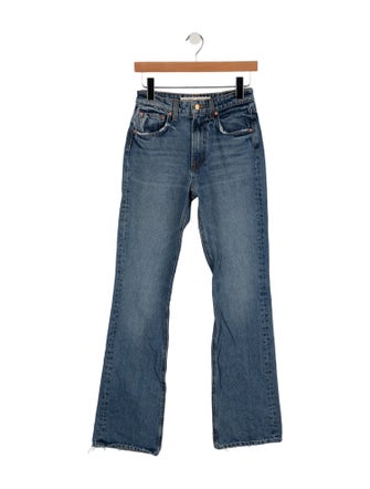 GRLFRND Mid-Rise Straight Leg Jeans