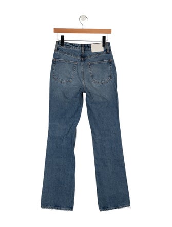 GRLFRND Mid-Rise Straight Leg Jeans