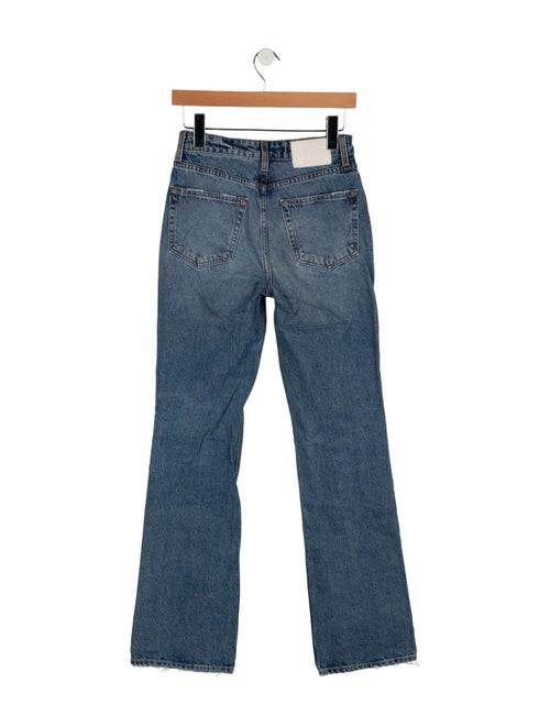 GRLFRND Mid-Rise Straight Leg Jeans