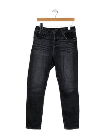 GRLFRND Mid-Rise Straight Leg Jeans
