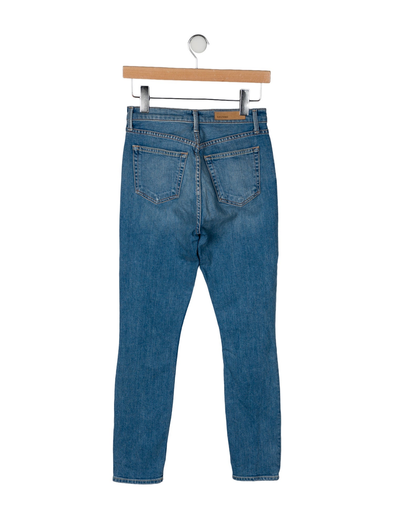 GRLFRND Mid-Rise Skinny Leg Jeans